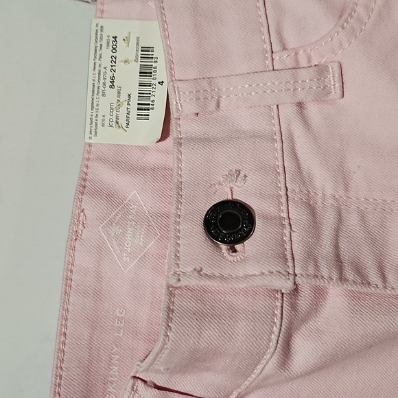 St. John's Bay Light Pink Skinny Ankle Jeans Size 4 NWT - Picture 3 of 6